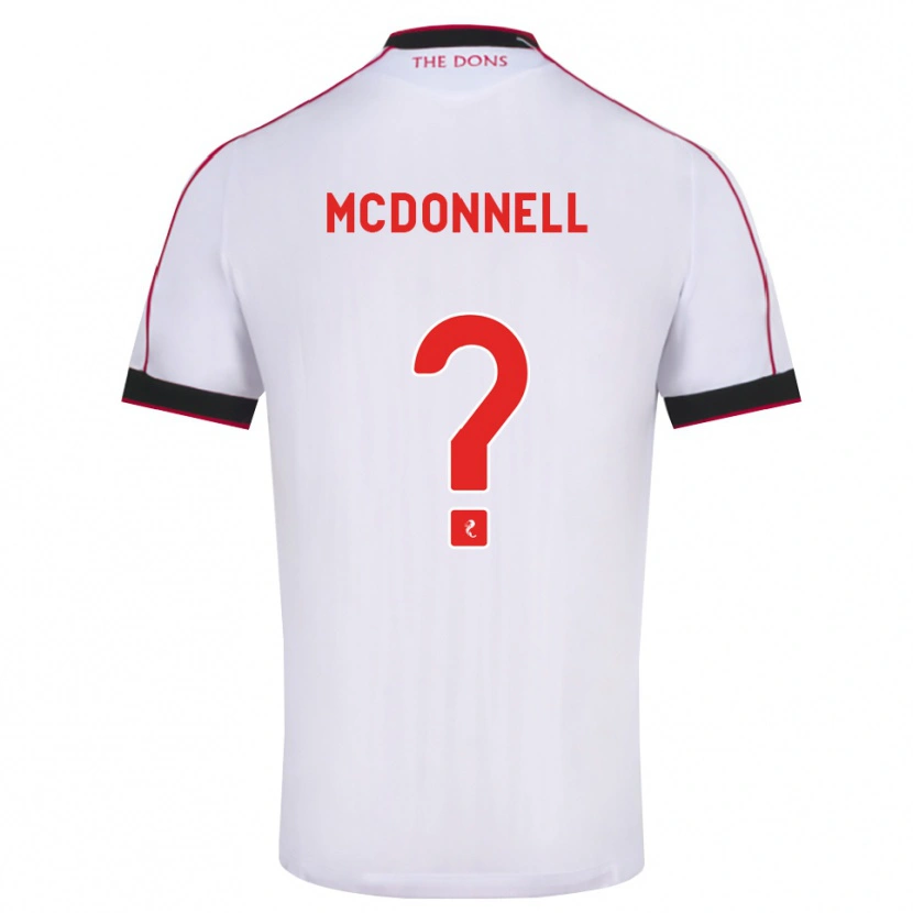 Danxen Dětské Noah Mcdonnell #0 Černá Červená Bílá Daleko Hráčské Dresy 2026/27 Dres