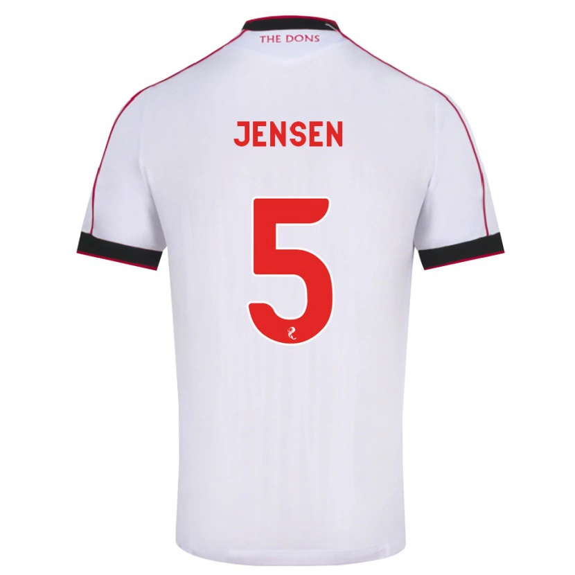 Danxen Dětské Richard Jensen #5 Černá Červená Bílá Daleko Hráčské Dresy 2026/27 Dres
