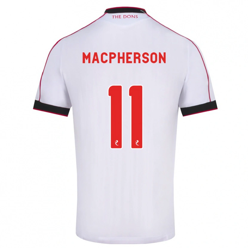 Danxen Dětské Keira Macpherson #11 Černá Červená Bílá Daleko Hráčské Dresy 2026/27 Dres
