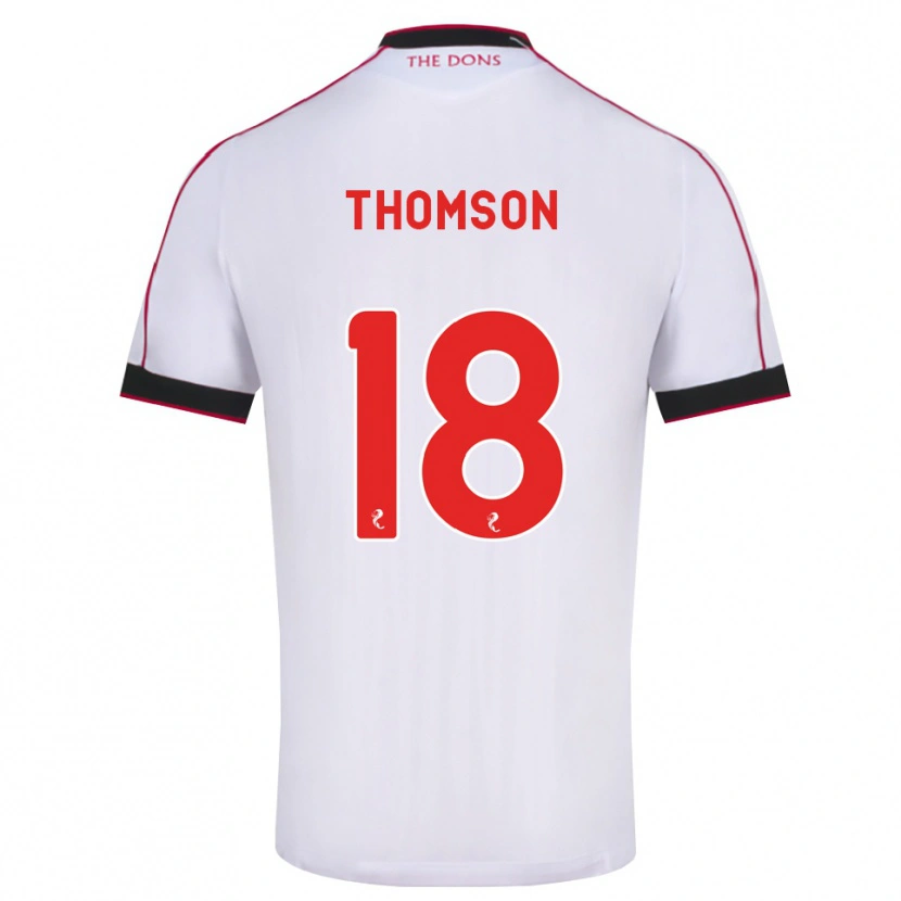 Danxen Dětské Eva Thomson #18 Černá Červená Bílá Daleko Hráčské Dresy 2026/27 Dres
