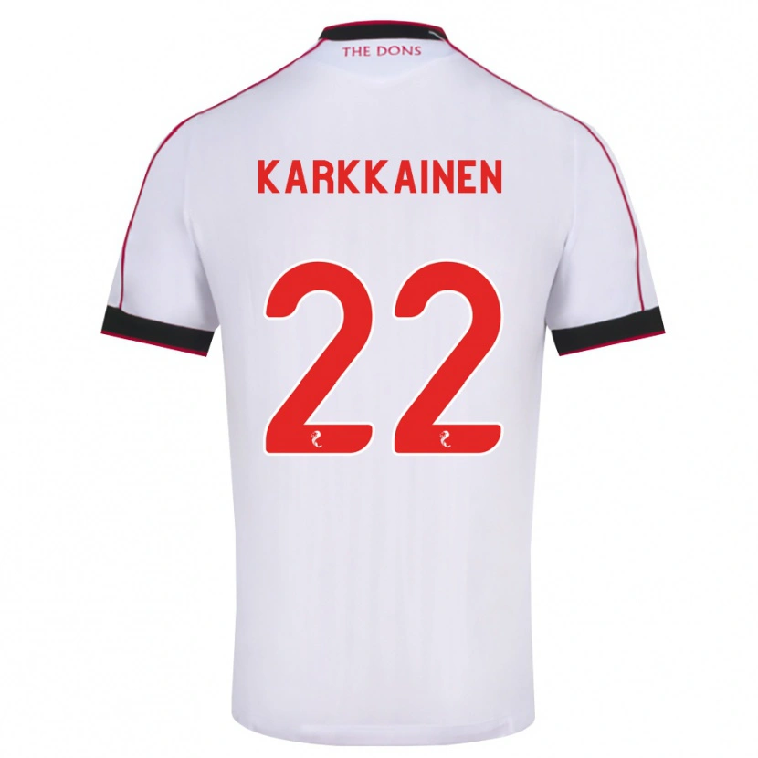 Danxen Dětské Elena Kärkkäinen #22 Černá Červená Bílá Daleko Hráčské Dresy 2026/27 Dres