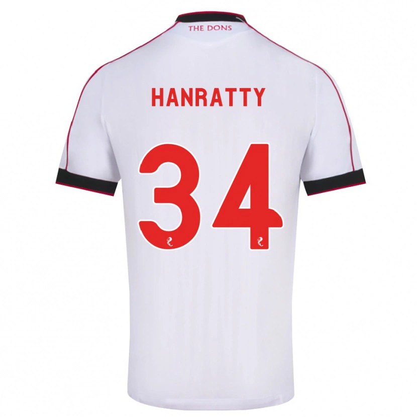 Danxen Dětské Kevin Hanratty #34 Černá Červená Bílá Daleko Hráčské Dresy 2026/27 Dres