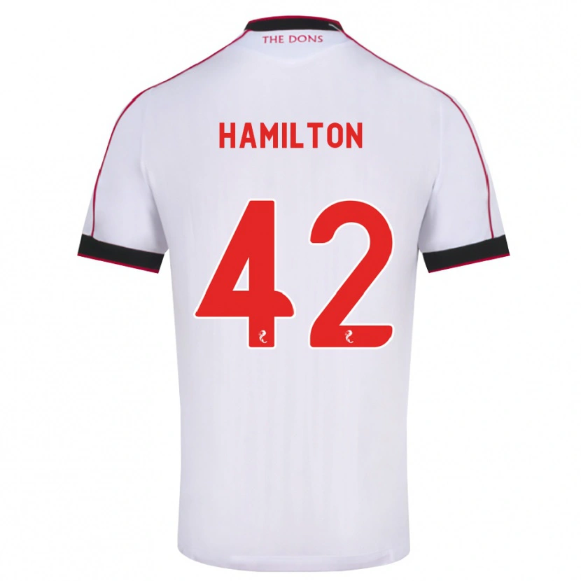 Danxen Dětské Brendan Hamilton #42 Černá Červená Bílá Daleko Hráčské Dresy 2026/27 Dres