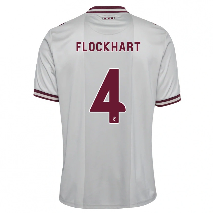 Danxen Dětské Robbie Flockhart #4 Bílá Purpurová Daleko Hráčské Dresy 2026/27 Dres