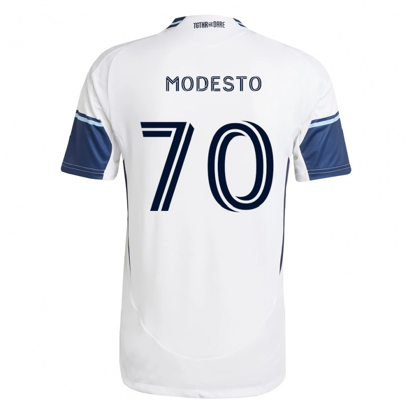 Danxen Dětské Rui Modesto #70 Bílá Královsky Modrá Domů Hráčské Dresy 2026/27 Dres