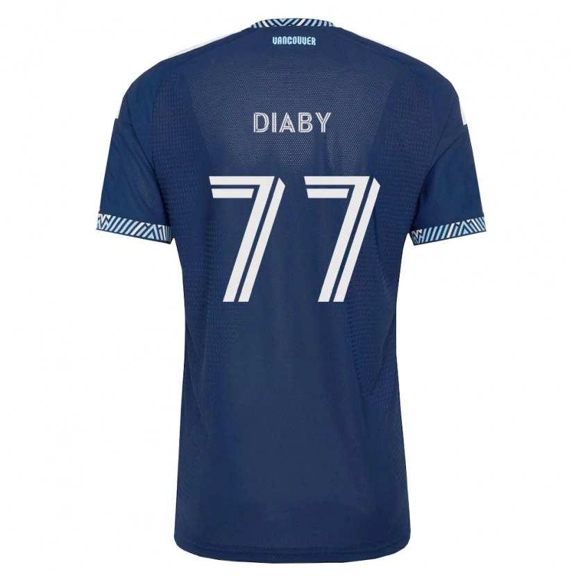 Danxen Dětské Yadaly Diaby #77 Tmavě Modrá Bílá Daleko Hráčské Dresy 2026/27 Dres