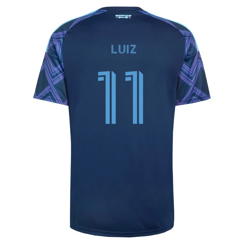 Danxen Dětské André Luiz #11 Královsky Modrá Fialová Daleko Hráčské Dresy 2026/27 Dres