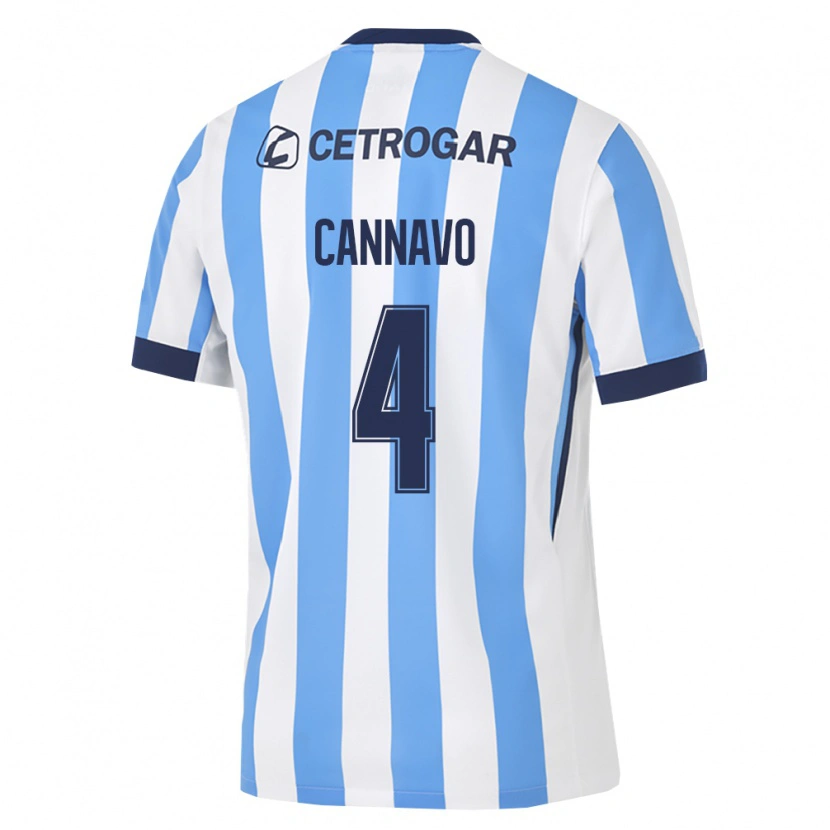 Danxen Pánské Ezequiel Cannavo #4 Světle Modrá Bílá Černá Domů Hráčské Dresy 2026/27 Dres