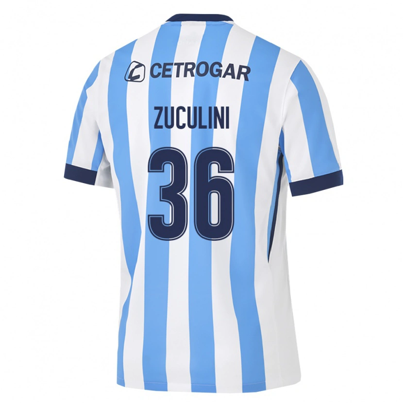 Danxen Pánské Bruno Zuculini #36 Světle Modrá Bílá Černá Domů Hráčské Dresy 2026/27 Dres