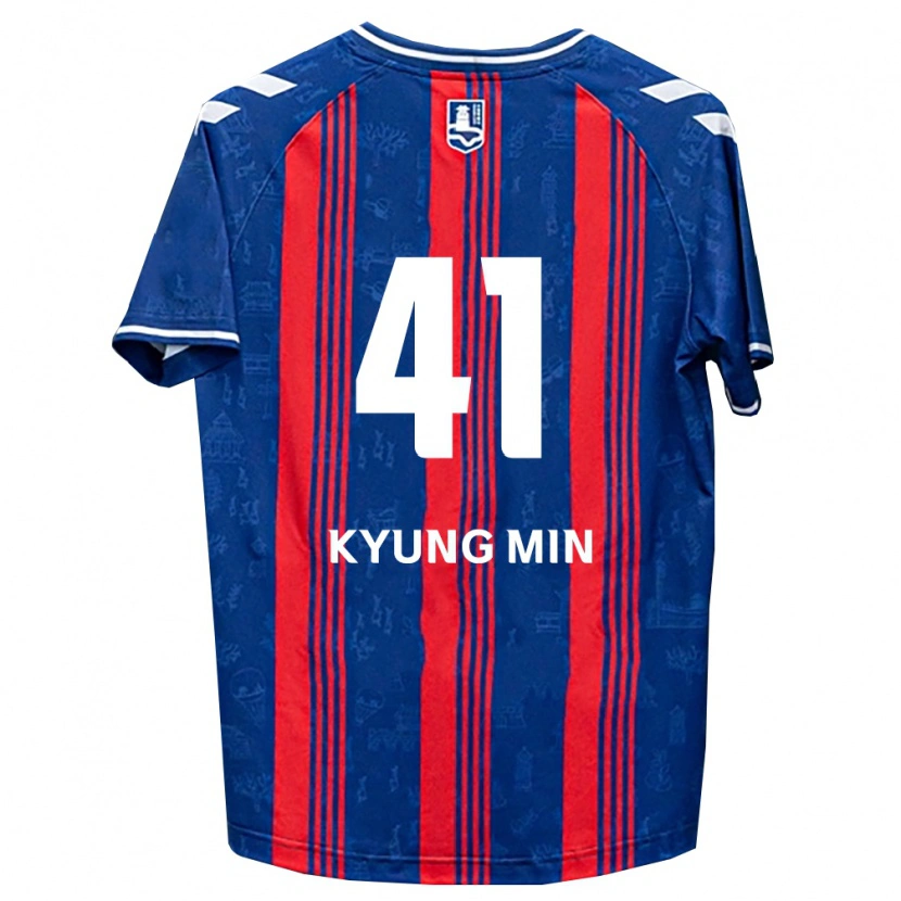 Danxen Pánské Kyung-Min Lee #41 Modrá Červená Bílá Domů Hráčské Dresy 2026/27 Dres