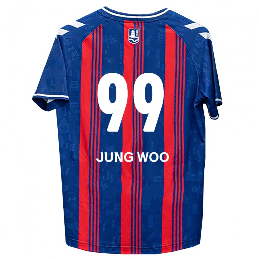 Danxen Pánské Jung-Woo Ha #99 Modrá Červená Bílá Domů Hráčské Dresy 2026/27 Dres