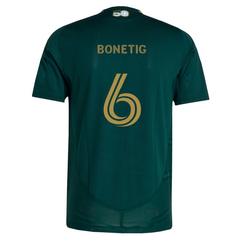Danxen Pánské Alex Bonetig #6 Tmavě Zelená Hnědá Domů Hráčské Dresy 2026/27 Dres