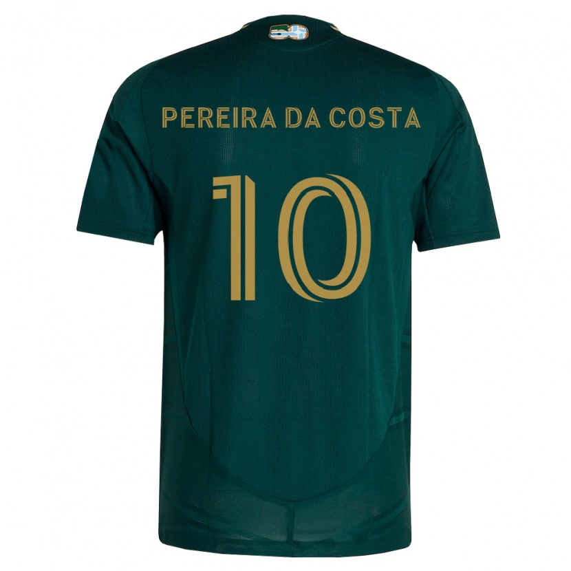 Danxen Pánské David Da Costa #10 Tmavě Zelená Hnědá Domů Hráčské Dresy 2026/27 Dres