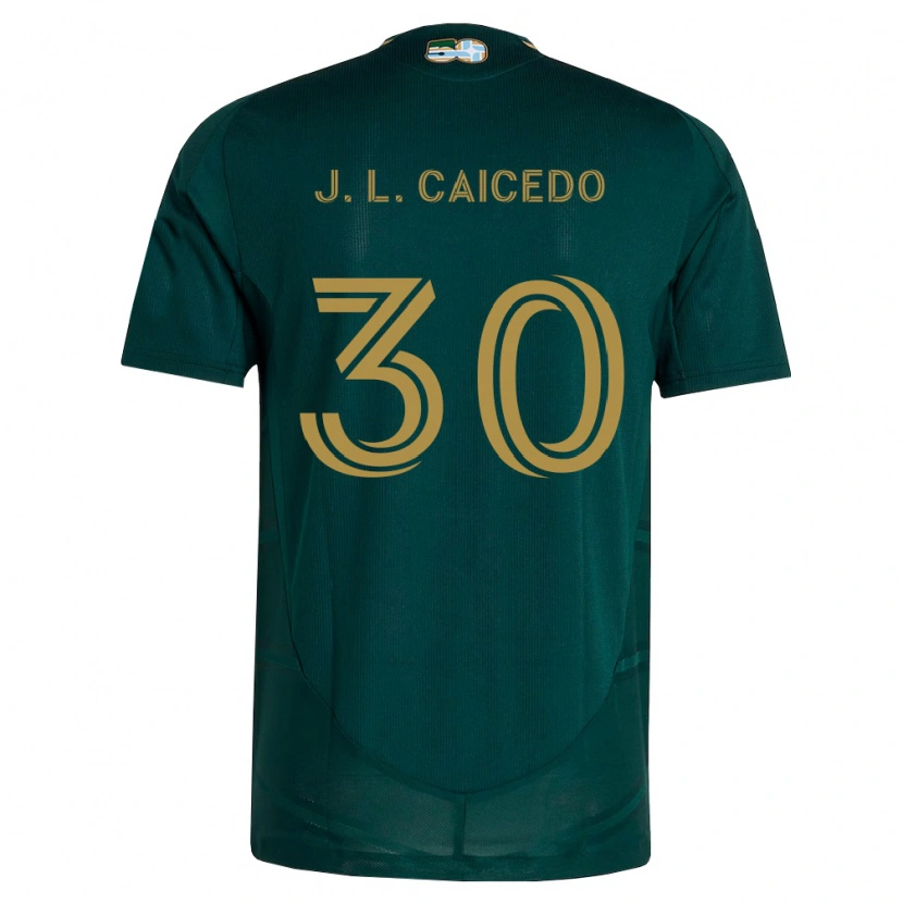 Danxen Pánské José Caicedo #30 Tmavě Zelená Hnědá Domů Hráčské Dresy 2026/27 Dres