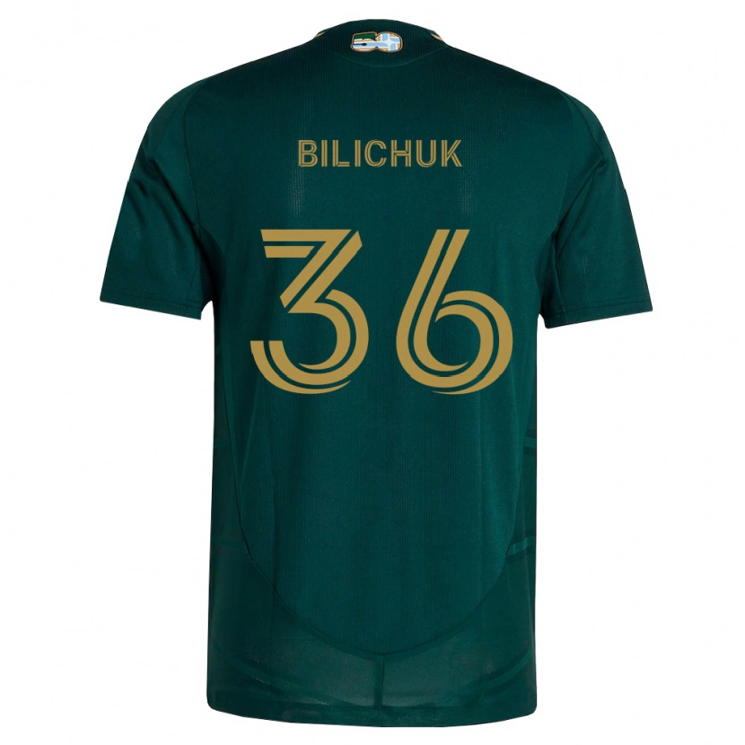 Danxen Pánské Ryan Bilichuk #36 Tmavě Zelená Hnědá Domů Hráčské Dresy 2026/27 Dres