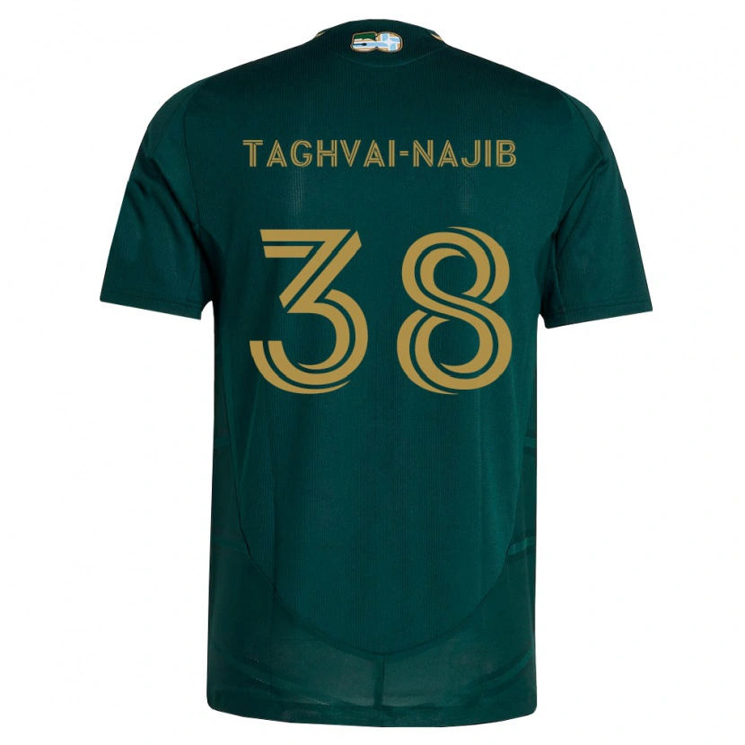 Danxen Pánské Braxton Taghvai-Najib #38 Tmavě Zelená Hnědá Domů Hráčské Dresy 2026/27 Dres
