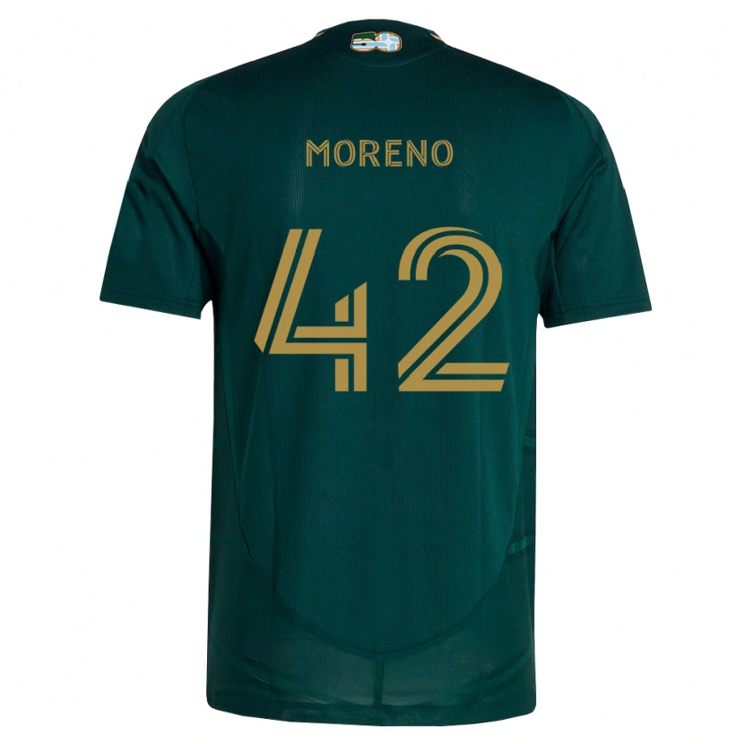Danxen Pánské Alexis Moreno #42 Tmavě Zelená Hnědá Domů Hráčské Dresy 2026/27 Dres