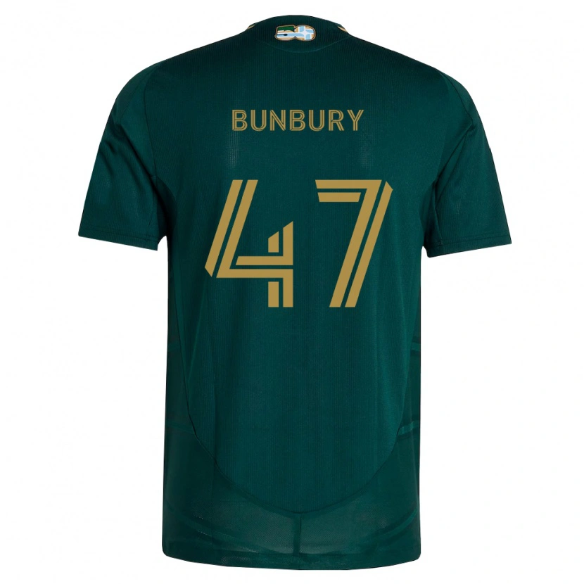 Danxen Pánské Mataeo Bunbury #47 Tmavě Zelená Hnědá Domů Hráčské Dresy 2026/27 Dres
