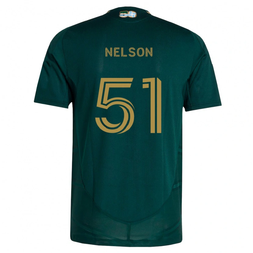 Danxen Pánské Maxton Nelson #51 Tmavě Zelená Hnědá Domů Hráčské Dresy 2026/27 Dres
