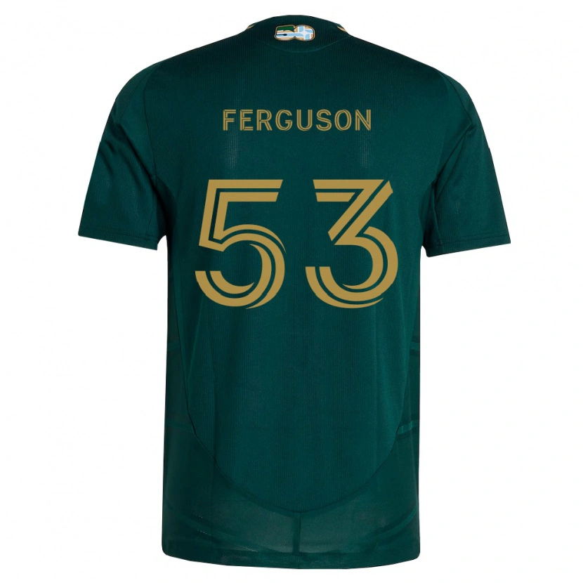 Danxen Pánské Connor Ferguson #53 Tmavě Zelená Hnědá Domů Hráčské Dresy 2026/27 Dres