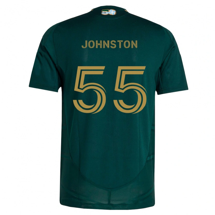 Danxen Pánské Malcolm Johnston #55 Tmavě Zelená Hnědá Domů Hráčské Dresy 2026/27 Dres