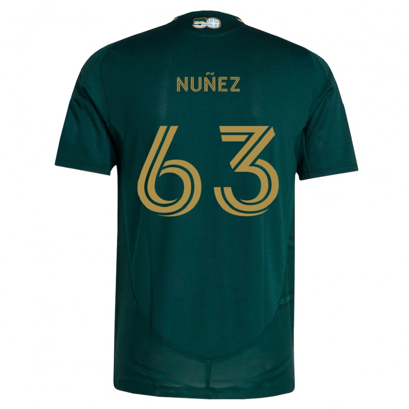 Danxen Pánské Daniel Núñez #63 Tmavě Zelená Hnědá Domů Hráčské Dresy 2026/27 Dres