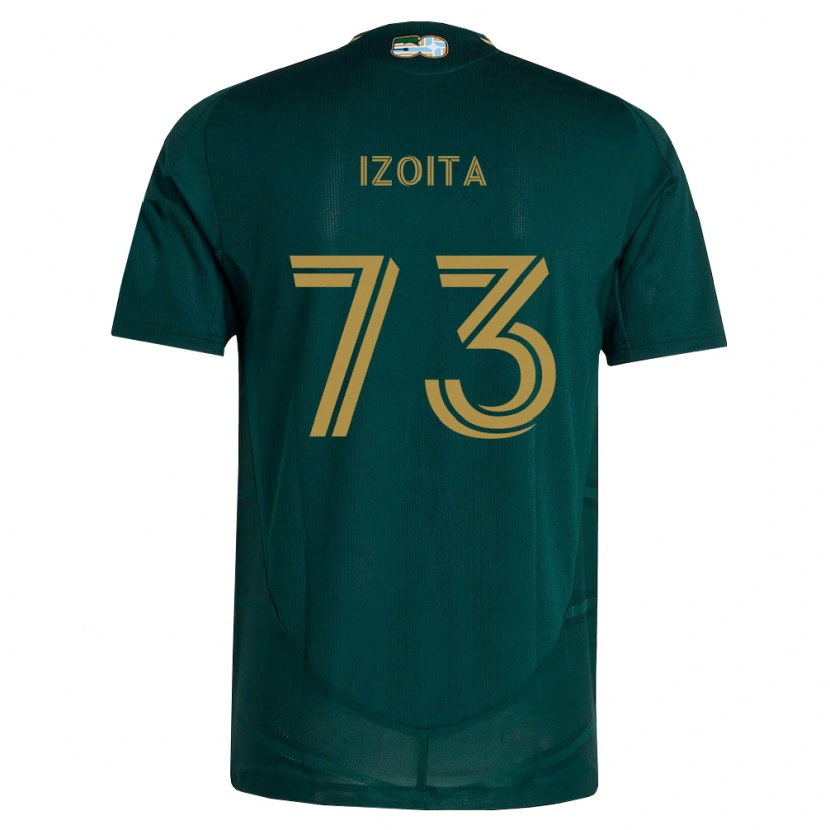 Danxen Pánské Eric Izoita #73 Tmavě Zelená Hnědá Domů Hráčské Dresy 2026/27 Dres