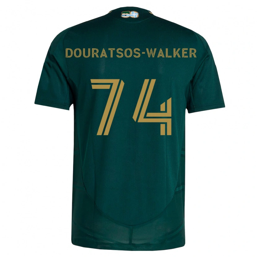 Danxen Pánské Elias Douratsos-Walker #74 Tmavě Zelená Hnědá Domů Hráčské Dresy 2026/27 Dres