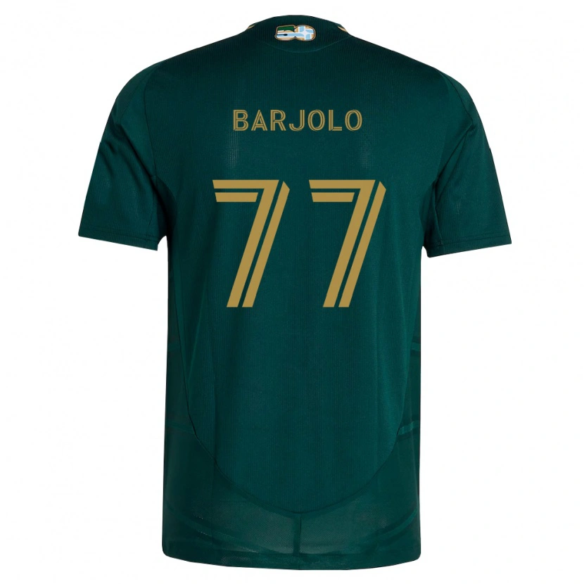 Danxen Pánské Benjamin Barjolo #77 Tmavě Zelená Hnědá Domů Hráčské Dresy 2026/27 Dres