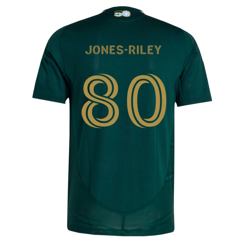 Danxen Pánské Jaden Jones-Riley #80 Tmavě Zelená Hnědá Domů Hráčské Dresy 2026/27 Dres