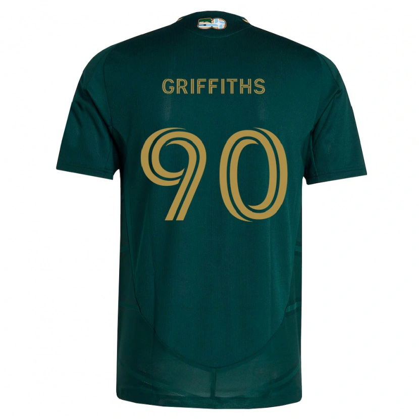Danxen Pánské Reo Griffiths #90 Tmavě Zelená Hnědá Domů Hráčské Dresy 2026/27 Dres