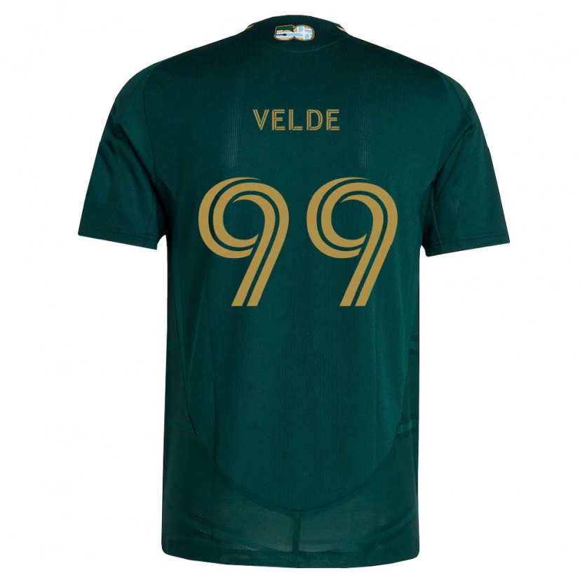 Danxen Pánské Kristoffer Velde #99 Tmavě Zelená Hnědá Domů Hráčské Dresy 2026/27 Dres