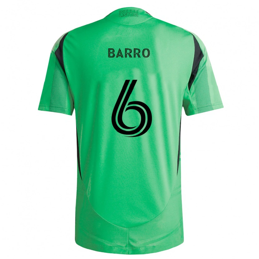 Danxen Pánské Djakaría Barro #6 Smaragdově Zelená Černá Domů Hráčské Dresy 2026/27 Dres