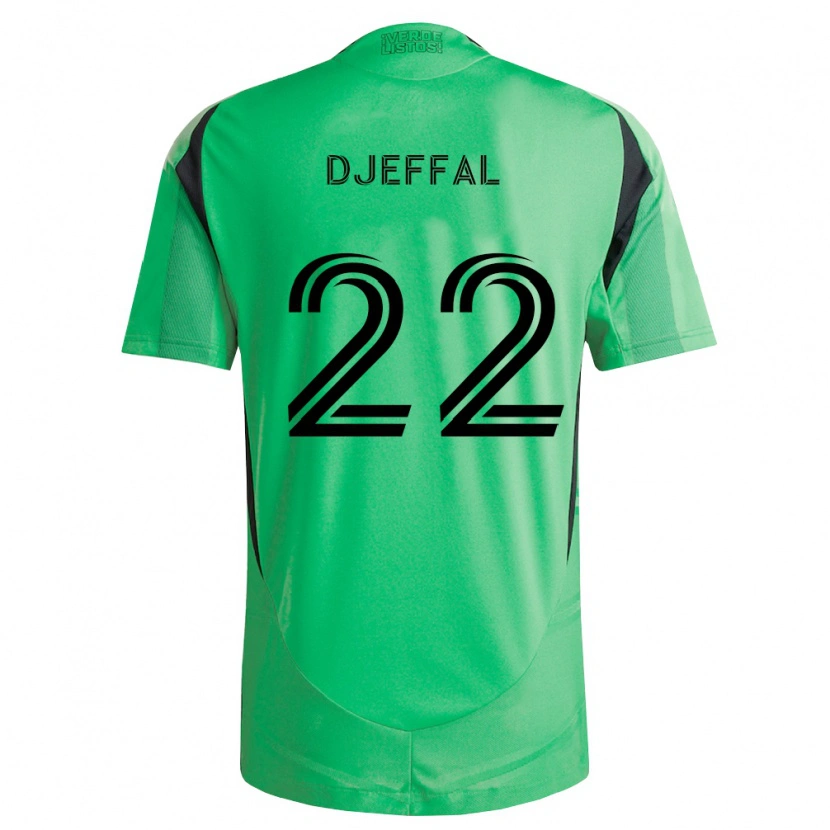 Danxen Pánské Sofiane Djeffal #22 Smaragdově Zelená Černá Domů Hráčské Dresy 2026/27 Dres