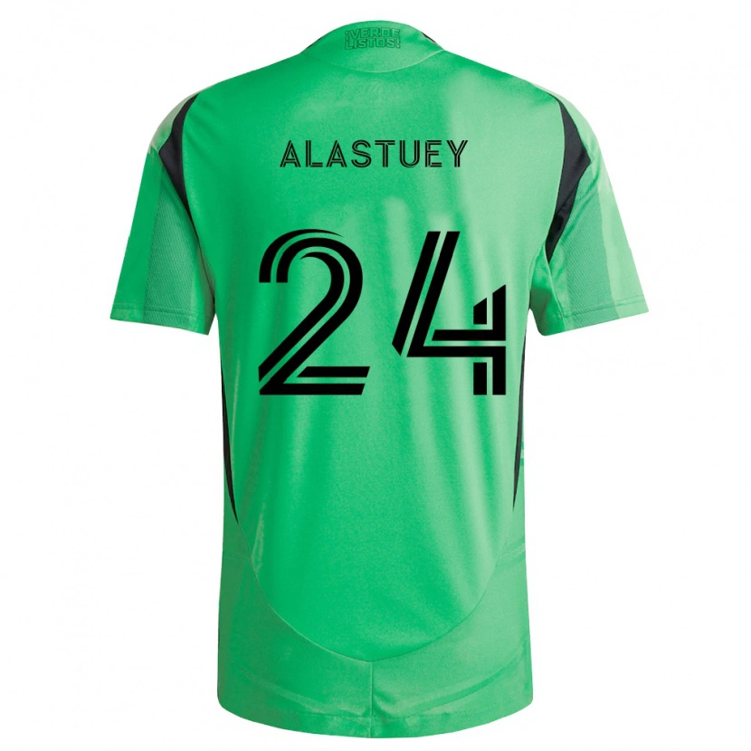 Danxen Pánské Jorge Alastuey #24 Smaragdově Zelená Černá Domů Hráčské Dresy 2026/27 Dres