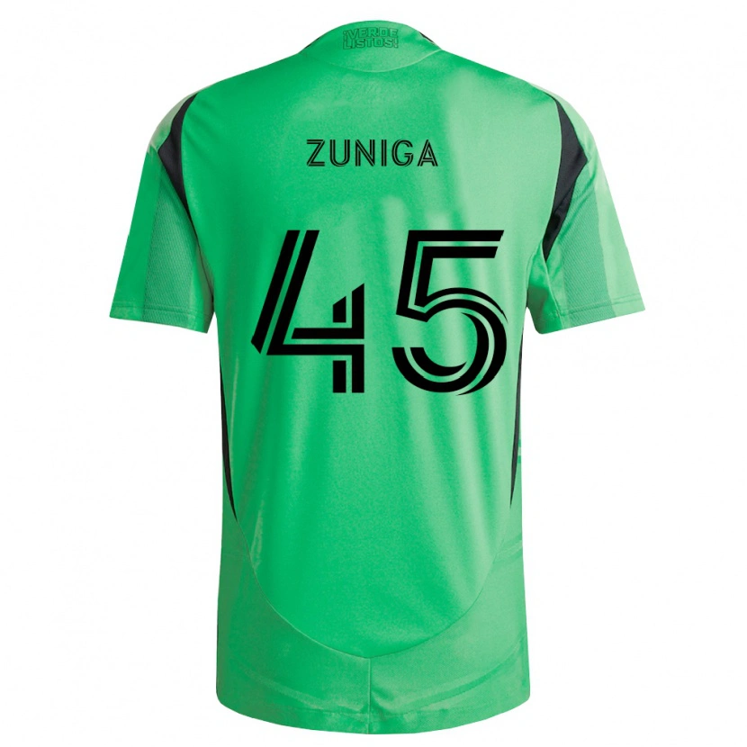 Danxen Pánské Abner Zuñiga #45 Smaragdově Zelená Černá Domů Hráčské Dresy 2026/27 Dres