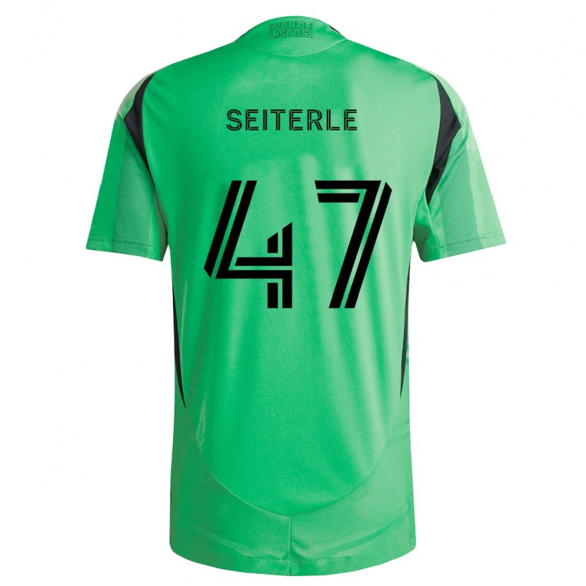 Danxen Pánské Sebastian Seiterle #47 Smaragdově Zelená Černá Domů Hráčské Dresy 2026/27 Dres
