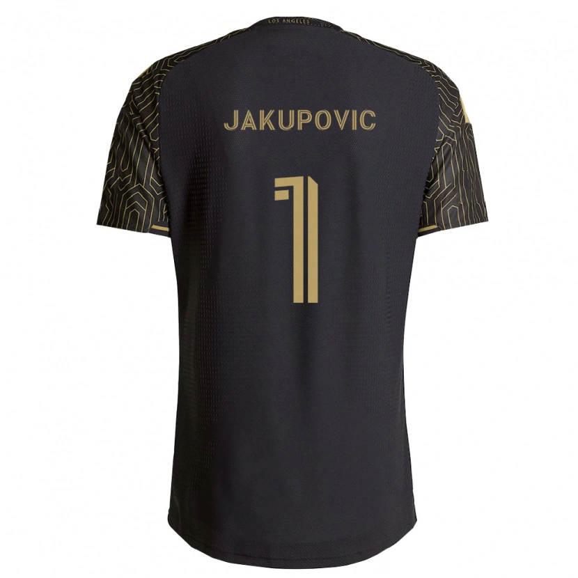 Danxen Pánské Eldin Jakupovic #1 Hnědá Černá Domů Hráčské Dresy 2026/27 Dres
