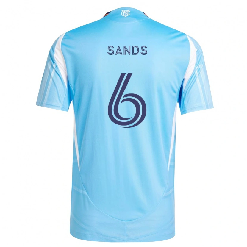 Danxen Pánské James Sands #6 Nebesky Modrá Bílá Domů Hráčské Dresy 2026/27 Dres