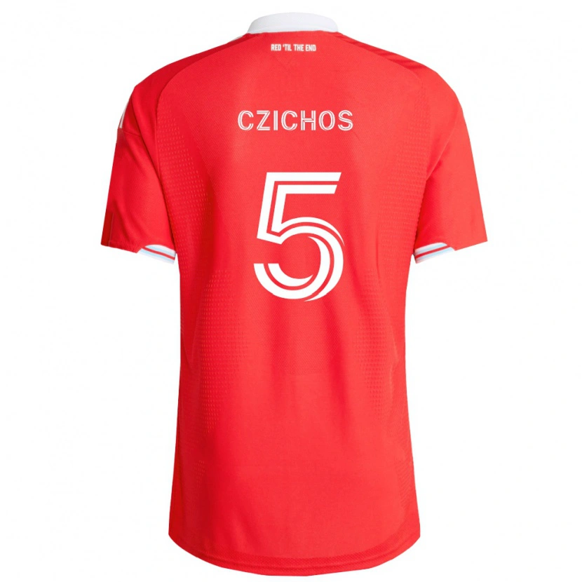 Danxen Pánské Rafael Czichos #5 Červená Tmavě Modrá Bílá Domů Hráčské Dresy 2026/27 Dres