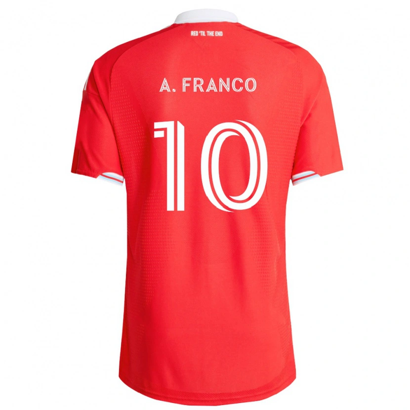 Danxen Pánské André Franco #10 Červená Tmavě Modrá Bílá Domů Hráčské Dresy 2026/27 Dres