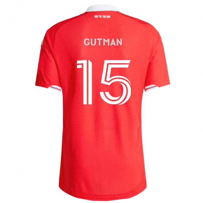 Danxen Pánské Andrew Gutman #15 Červená Tmavě Modrá Bílá Domů Hráčské Dresy 2026/27 Dres