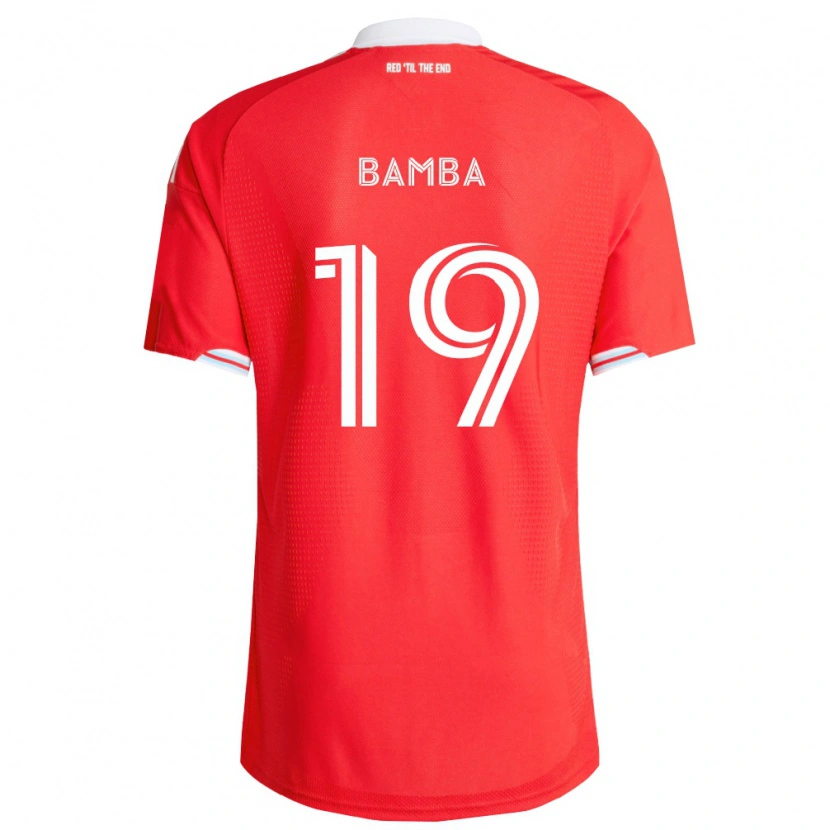 Danxen Pánské Jonathan Bamba #19 Červená Tmavě Modrá Bílá Domů Hráčské Dresy 2026/27 Dres
