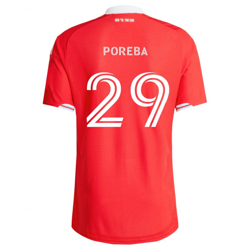 Danxen Pánské David Poreba #29 Červená Tmavě Modrá Bílá Domů Hráčské Dresy 2026/27 Dres