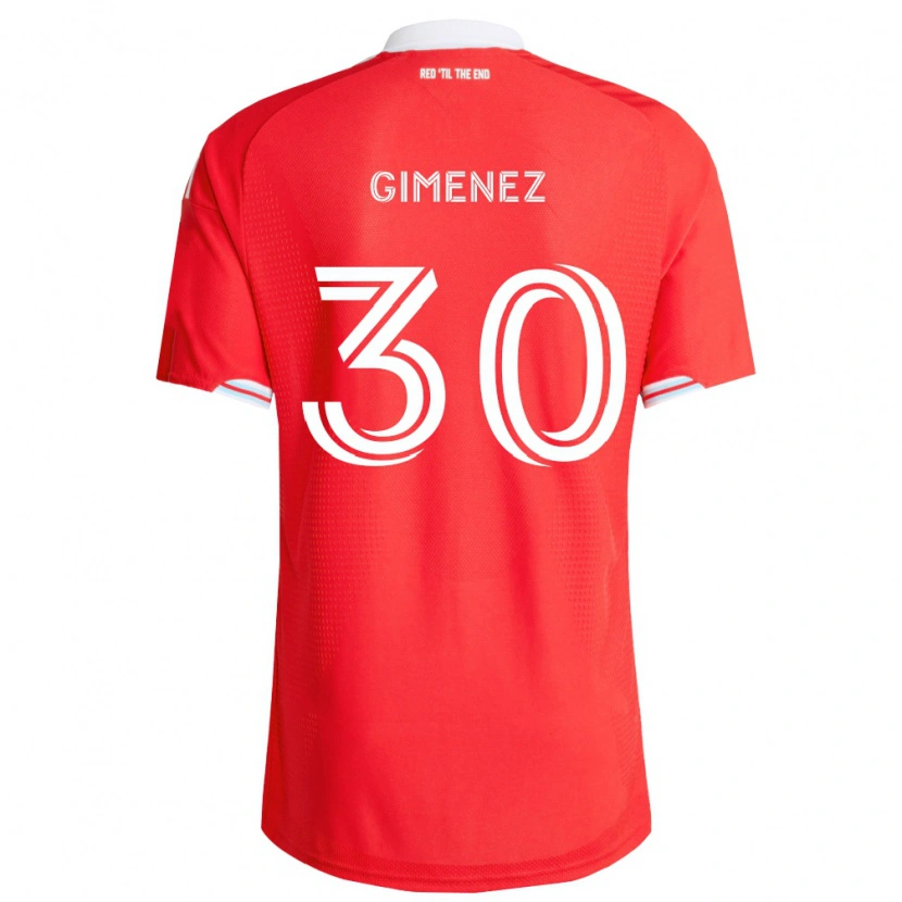 Danxen Pánské Gastón Giménez #30 Červená Tmavě Modrá Bílá Domů Hráčské Dresy 2026/27 Dres