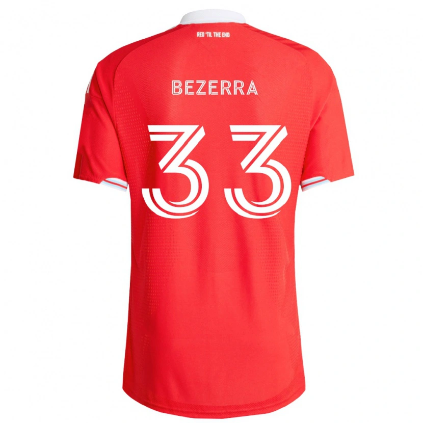 Danxen Pánské Victor Bezerra #33 Červená Tmavě Modrá Bílá Domů Hráčské Dresy 2026/27 Dres