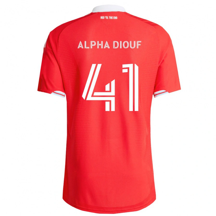 Danxen Pánské Jean Alpha Diouf #41 Červená Tmavě Modrá Bílá Domů Hráčské Dresy 2026/27 Dres