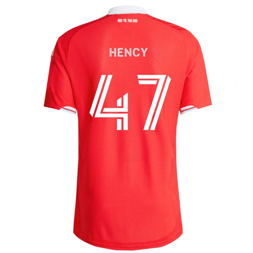 Danxen Pánské Billy Hency #47 Červená Tmavě Modrá Bílá Domů Hráčské Dresy 2026/27 Dres