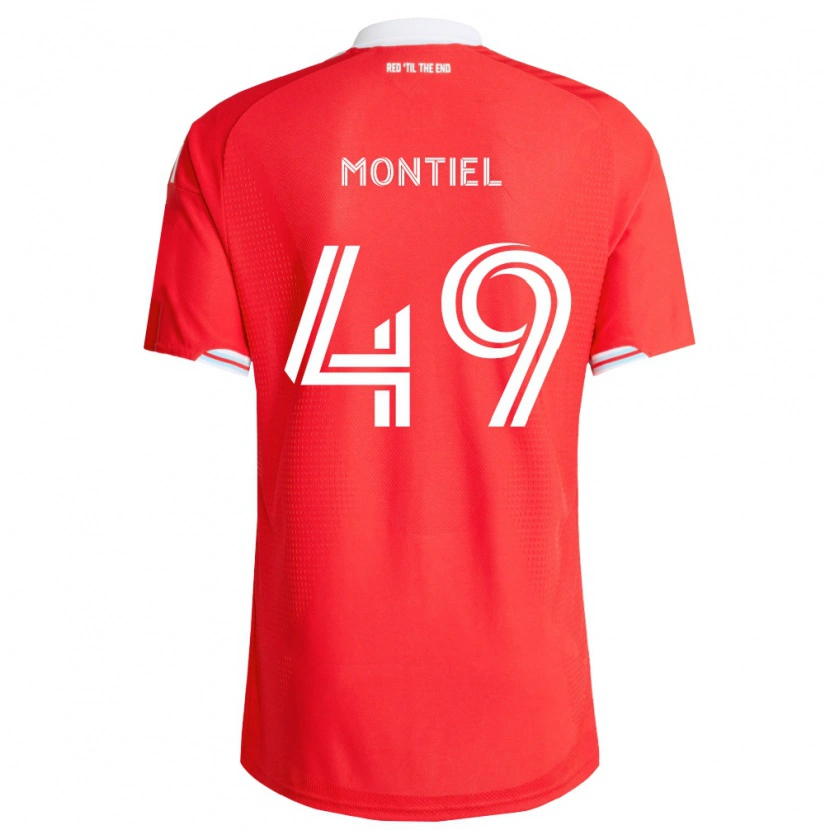 Danxen Pánské Jhonier Montiel #49 Červená Tmavě Modrá Bílá Domů Hráčské Dresy 2026/27 Dres