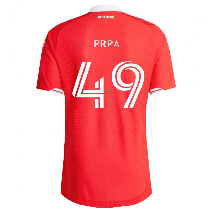 Danxen Pánské Luka Prpa #49 Červená Tmavě Modrá Bílá Domů Hráčské Dresy 2026/27 Dres